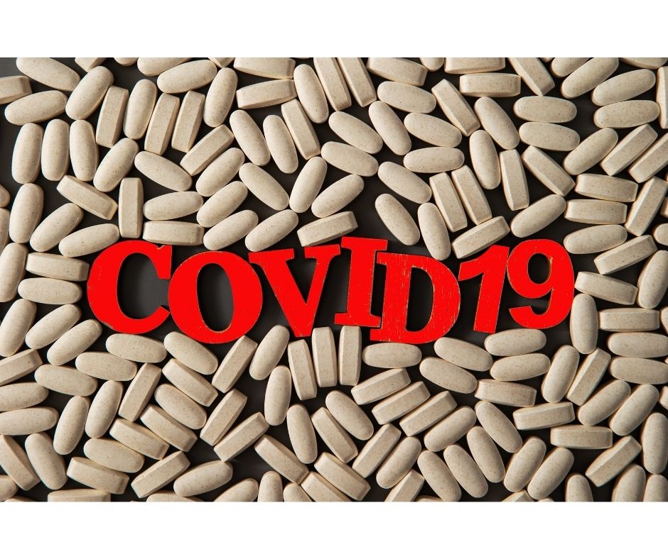 white pills red covid19 drug increase